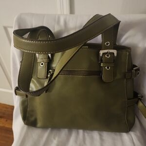 Nine West Olive Green Shoulder Bag